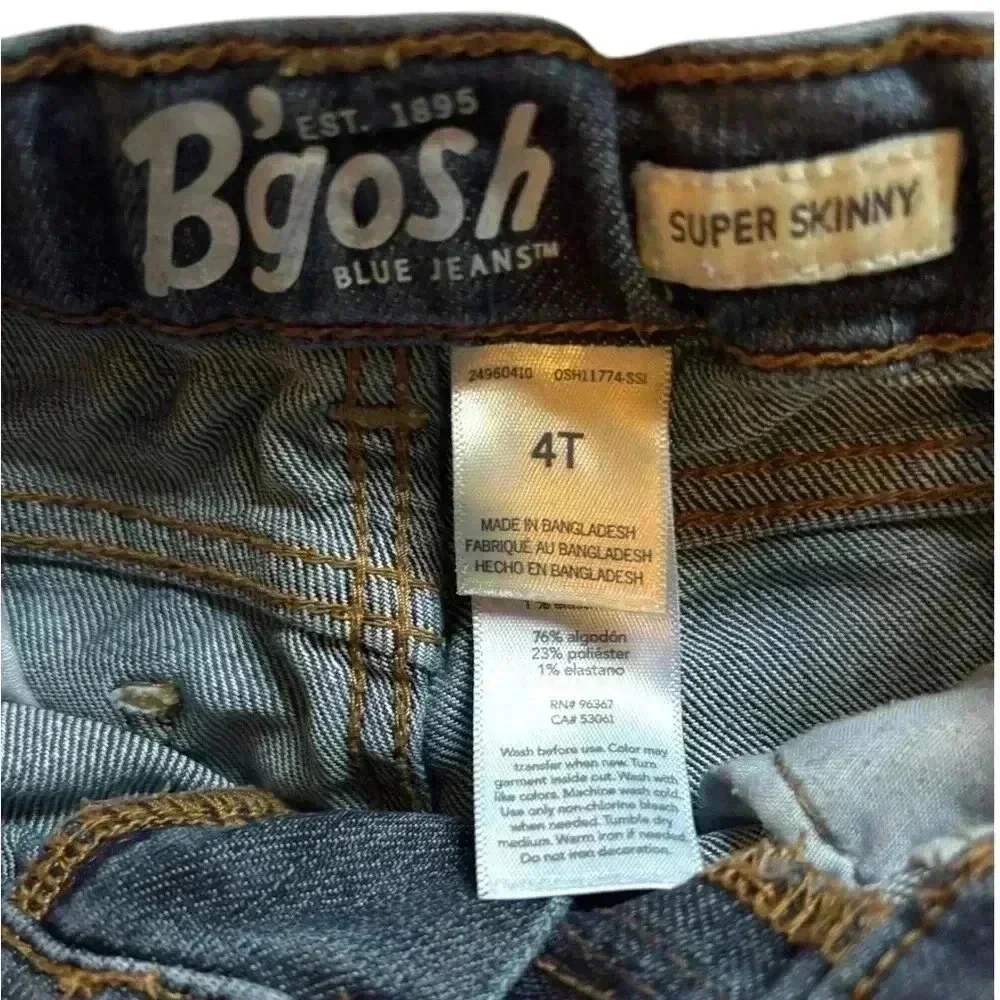OshKosh B’gosh 4T Girl’s Spr Skinny Jeans. Excellent cndtn. 15% dsct w 2+bundle